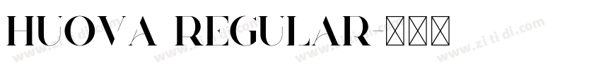 Huova Regular字体转换